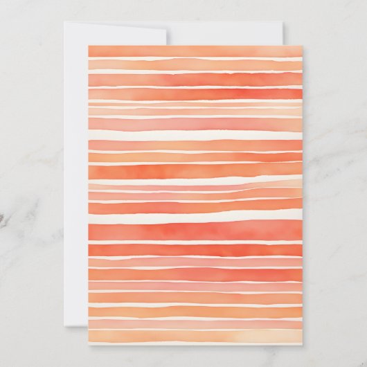 甘い小さな桃の春夏の赤ちゃんシャワー 招待状 (裏面)