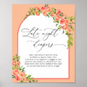 甘い小さな桃の深夜おむつゲーム ポスター (正面)