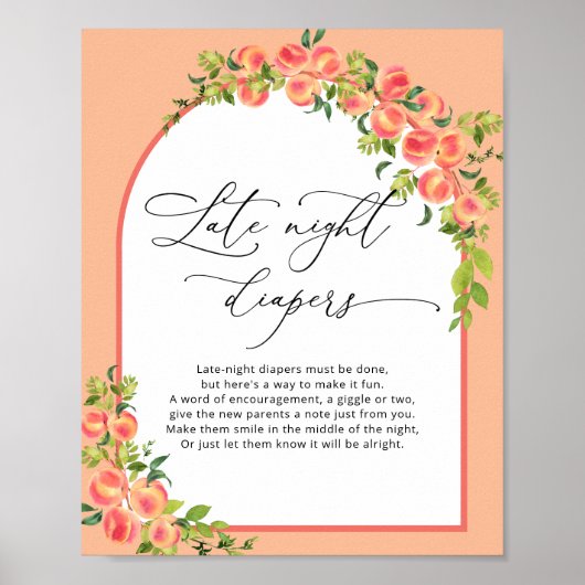 甘い小さな桃の深夜おむつゲーム ポスター (正面)