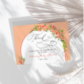 甘い小さな桃の赤ちゃんシャワーありがとう カード