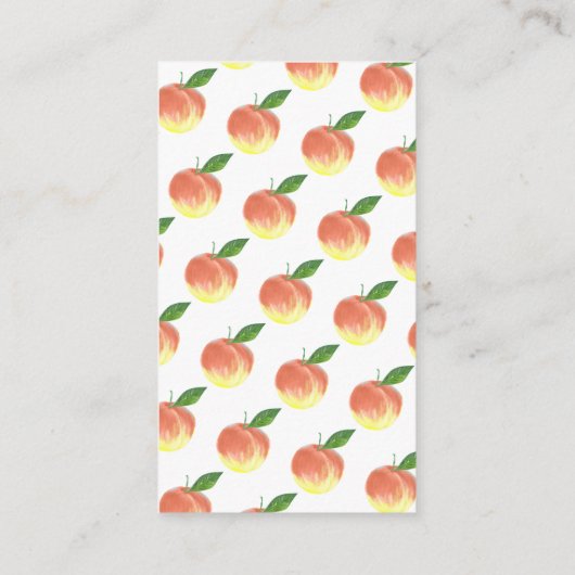 甘い小さな桃の赤ちゃんシャワーおむつラッフル エンクロージャーカード (裏面)