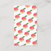 甘い小さな桃の赤ちゃんシャワーおむつラッフル エンクロージャーカード (裏面)