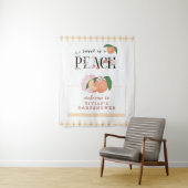 甘い小さな桃の赤ちゃんシャワーへようこそ タペストリー (インサイチュ)