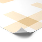 甘い小さな桃の赤ちゃんシャワーへようこそ ポスター (角)