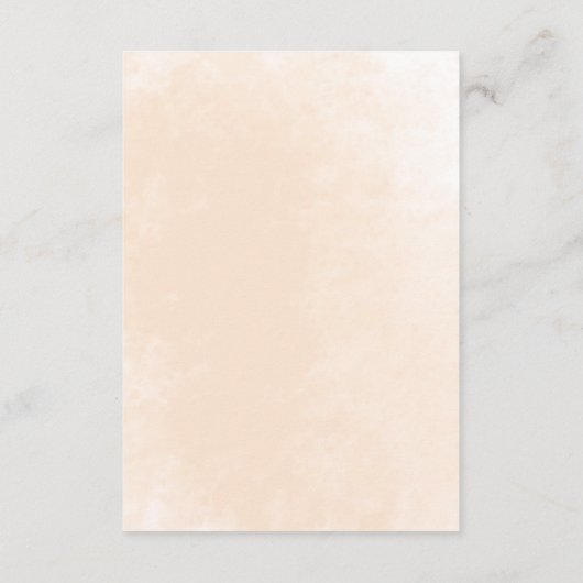 甘い小さな桃の赤ちゃんシャワーベビーカード エンクロージャーカード (裏面)