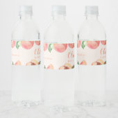 甘い小さな桃の赤ちゃんシャワー好意ウォーターボトル ペットボトルラベル (ボトル)