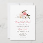 甘い小さな桃の赤ちゃんシャワー招待状 招待状 (正面)