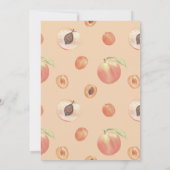 甘い小さな桃の赤ちゃんシャワー招待状 招待状 (裏面)