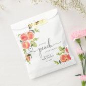 甘い小さな桃の赤ちゃんシャワー フェイバーバッグ (封をした状態)