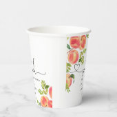 甘い小さな桃の赤ちゃんシャワー 紙コップ (右)