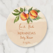 甘い小さな桃の赤ちゃん感謝していシャワーあなたが好き フェイバータグ (正面)