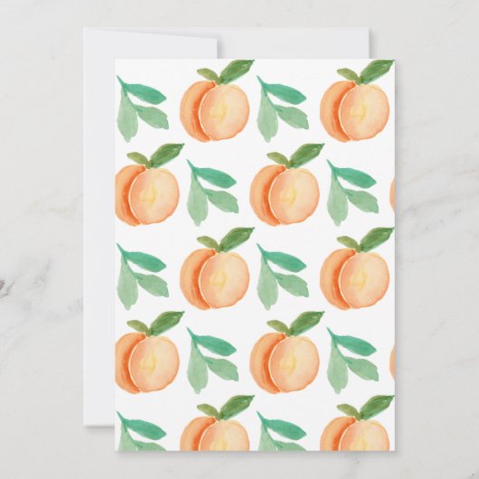 甘い小さな桃の赤男女兼用ちゃんシャワー 招待状