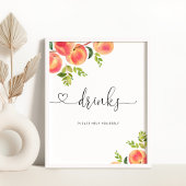 甘い小さな桃の飲み物あなた救済自身のポスター ポスター