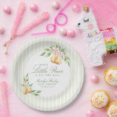 甘い小さな梨の水の色パステル赤ちゃんシャワー ペーパープレート (パーティー)