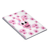 甘い小さな白いウサギ ノートブック (右側)