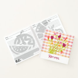 甘い小さな花のレシピ ノートブック