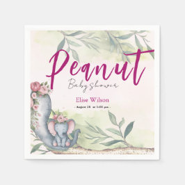 甘い小さな落花生が道を進んでいる スタンダードカクテルナプキン