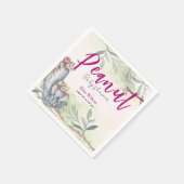 甘い小さな落花生が道を進んでいる スタンダードカクテルナプキン (角)