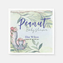 甘い小さな落花生が道を進んでいる スタンダードカクテルナプキン