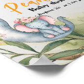 甘い小さな落花生が道を進んでいる ポスター (角)