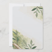 甘い小さな落花生が道を進んでいる 招待状 (裏面)