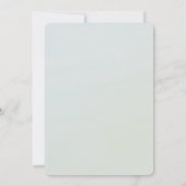 甘い小さな落花生が道を進んでいる 招待状 (裏面)