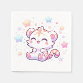 甘い小さな虎の赤ちゃんシャワー スタンダードカクテルナプキン (正面)