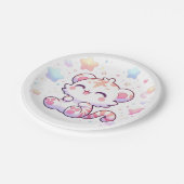 甘い小さな虎の赤ちゃんシャワー ペーパープレート (アングル)