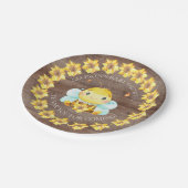 甘い小さな蜂蜜のベビーシャワー7"プレート ペーパープレート (アングル)