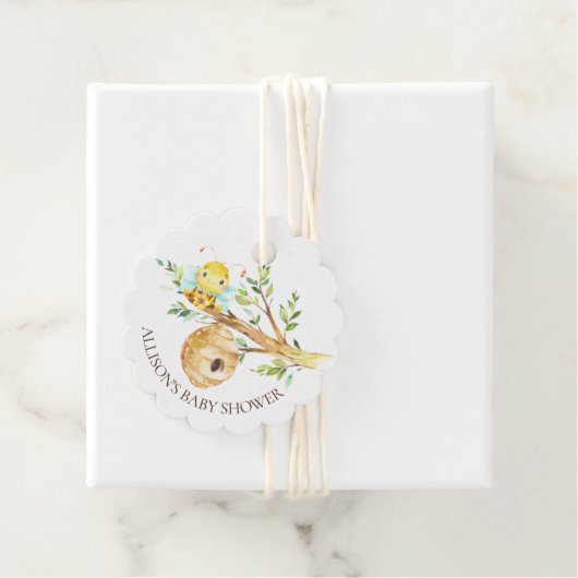 甘い小さな蜂蜜の赤ちゃんシャワーのお願い フェイバータグ (インサイチュ)