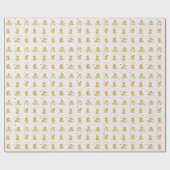 甘い小さな蜂蜜の赤ちゃんシャワー歓迎サイン ラッピングペーパー (フラット)