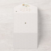 甘い小さな蜂蜜の赤ちゃんシャワー オールインワン招待状 (外側)