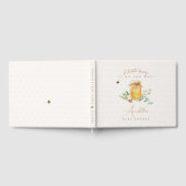 甘い小さな蜂蜜の赤ちゃんシャワー ゲストブック (全面)