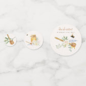 甘い小さな蜂蜜の赤ちゃんシャワー コンフェッティ (裏面)