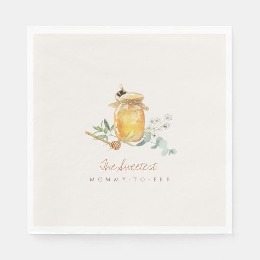甘い小さな蜂蜜の赤ちゃんシャワー スタンダードランチョンナプキン (正面)
