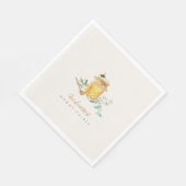 甘い小さな蜂蜜の赤ちゃんシャワー スタンダードランチョンナプキン (角)