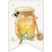 甘い小さな蜂蜜の赤ちゃんシャワー バンティングフラッグ (第1の旗)