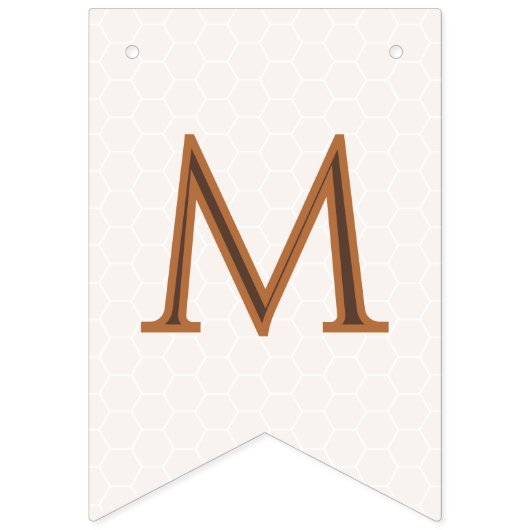 甘い小さな蜂蜜の赤ちゃんシャワー バンティングフラッグ (第3の旗)