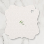 甘い小さな蜂蜜の赤ちゃんシャワー フェイバータグ (裏面)