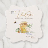 甘い小さな蜂蜜の赤ちゃんシャワー フェイバータグ (正面)