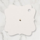 甘い小さな蜂蜜の赤ちゃんシャワー フェイバータグ (裏面)