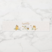 甘い小さな蜂蜜の赤ちゃんシャワー ペットボトルラベル (シングルラベル)