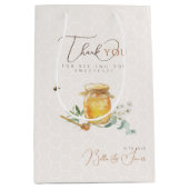 甘い小さな蜂蜜の赤ちゃんシャワー ミディアムペーパーバッグ (正面)