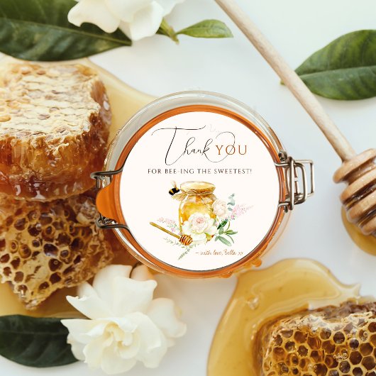 甘い小さな蜂蜜の赤ちゃんシャワー ラウンドシール