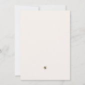 甘い小さな蜂蜜の赤ちゃんシャワー 招待状 (裏面)