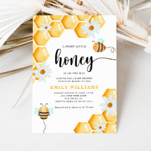 甘い小さな蜂蜜の赤ちゃんシャワー