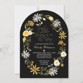 甘い小さな蜂蜜オンザウェイビーおもしろい赤ちゃんシャワー 招待状 (正面)