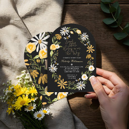 甘い小さな蜂蜜オンザウェイビーおもしろい赤ちゃんシャワー 招待状