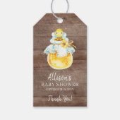 甘い小さな蜂蜜ビーベイビーシャワーお気に入りギフトラベル ギフトタグ (正面)