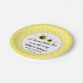 甘い小さな蜂蜜ビーベイビーシャワー ペーパープレート (アングル)